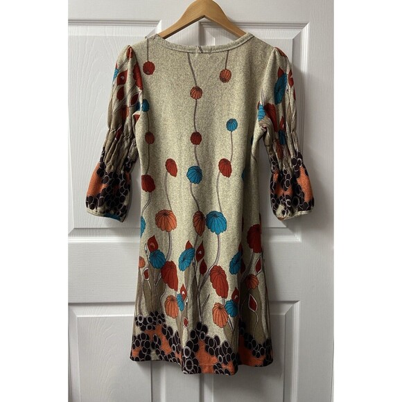 Anthopologie Funky People Dress Women Medium Boho Hippie Multicolor Knit Pleated - Picture 3 of 9